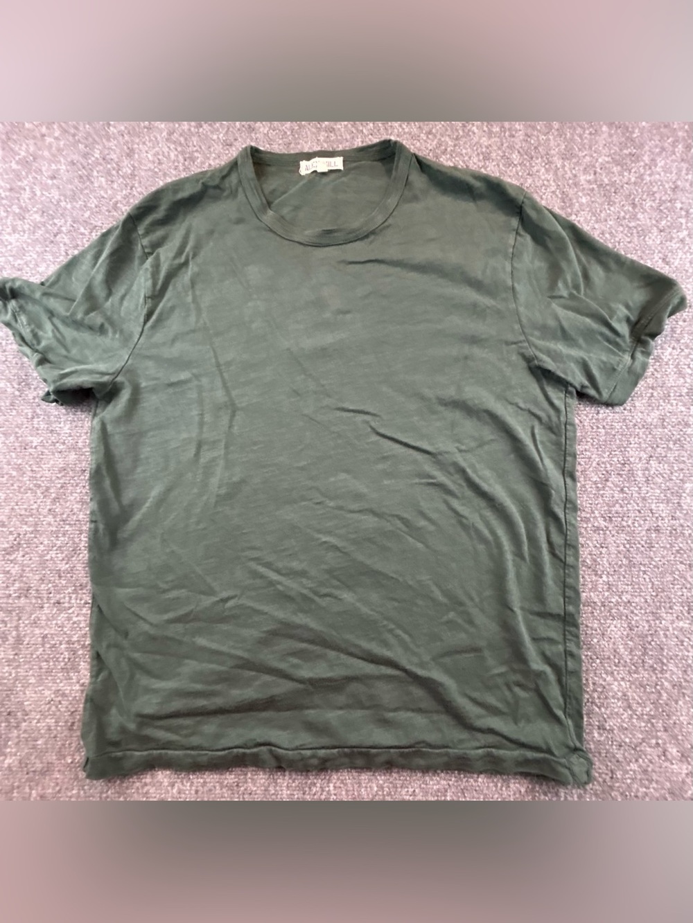 Alex Mill T-Shirt Slub Cotton Short Sleeve Pocket Tee Green Mens Size M